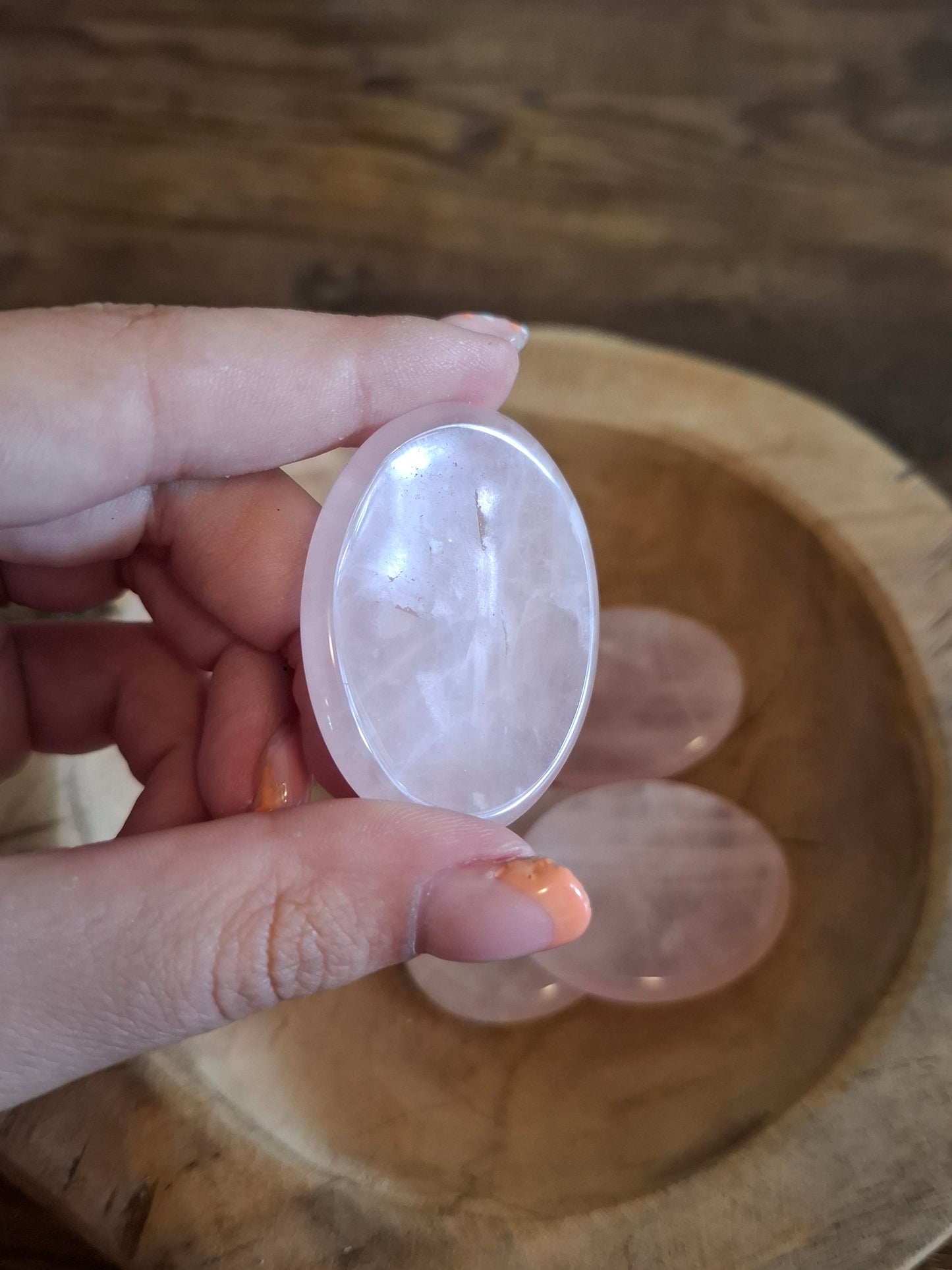 Worry stone rozenkwarts