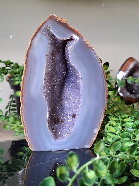 Agaat/amethist geode