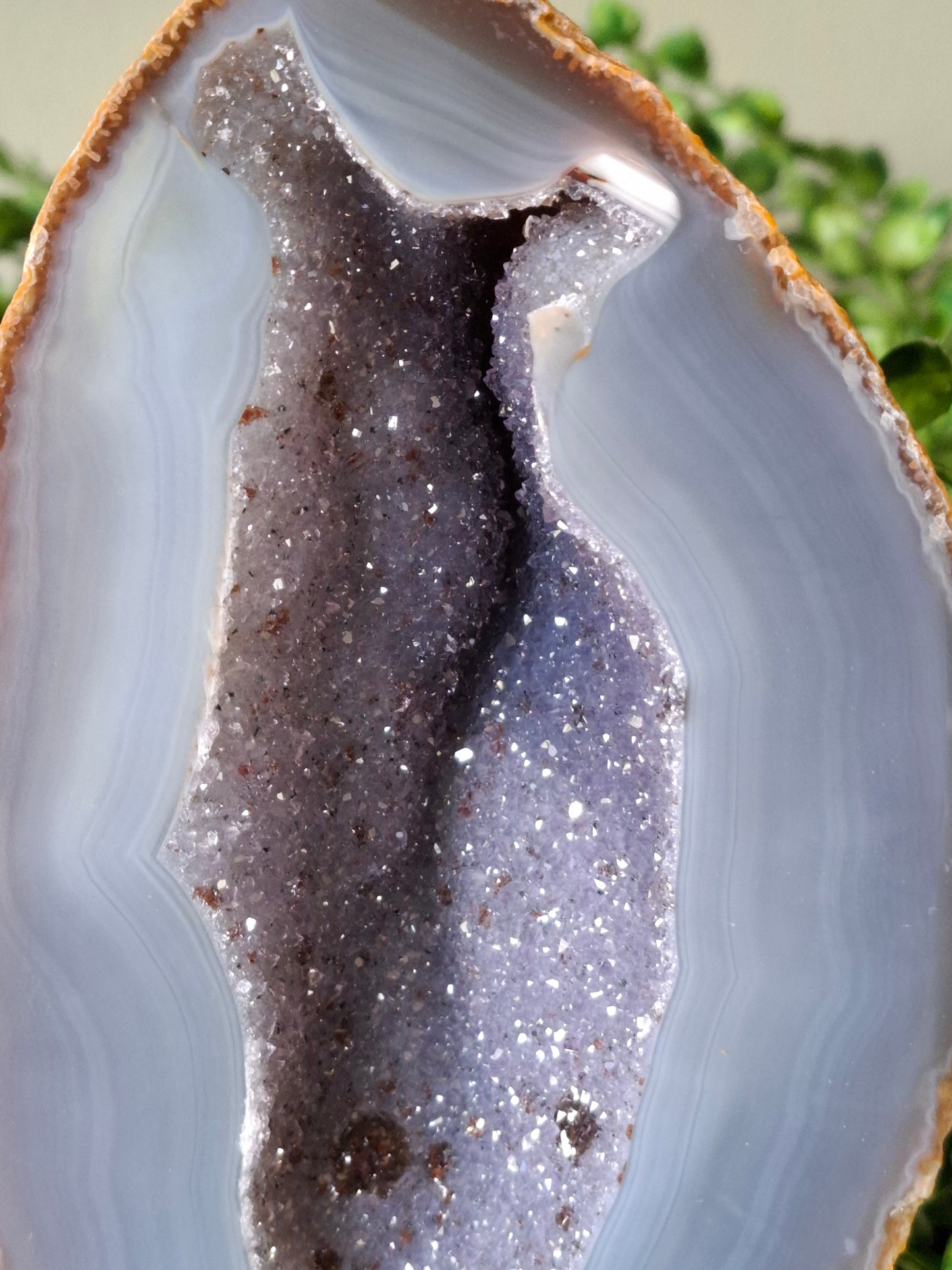 Agaat/amethist geode