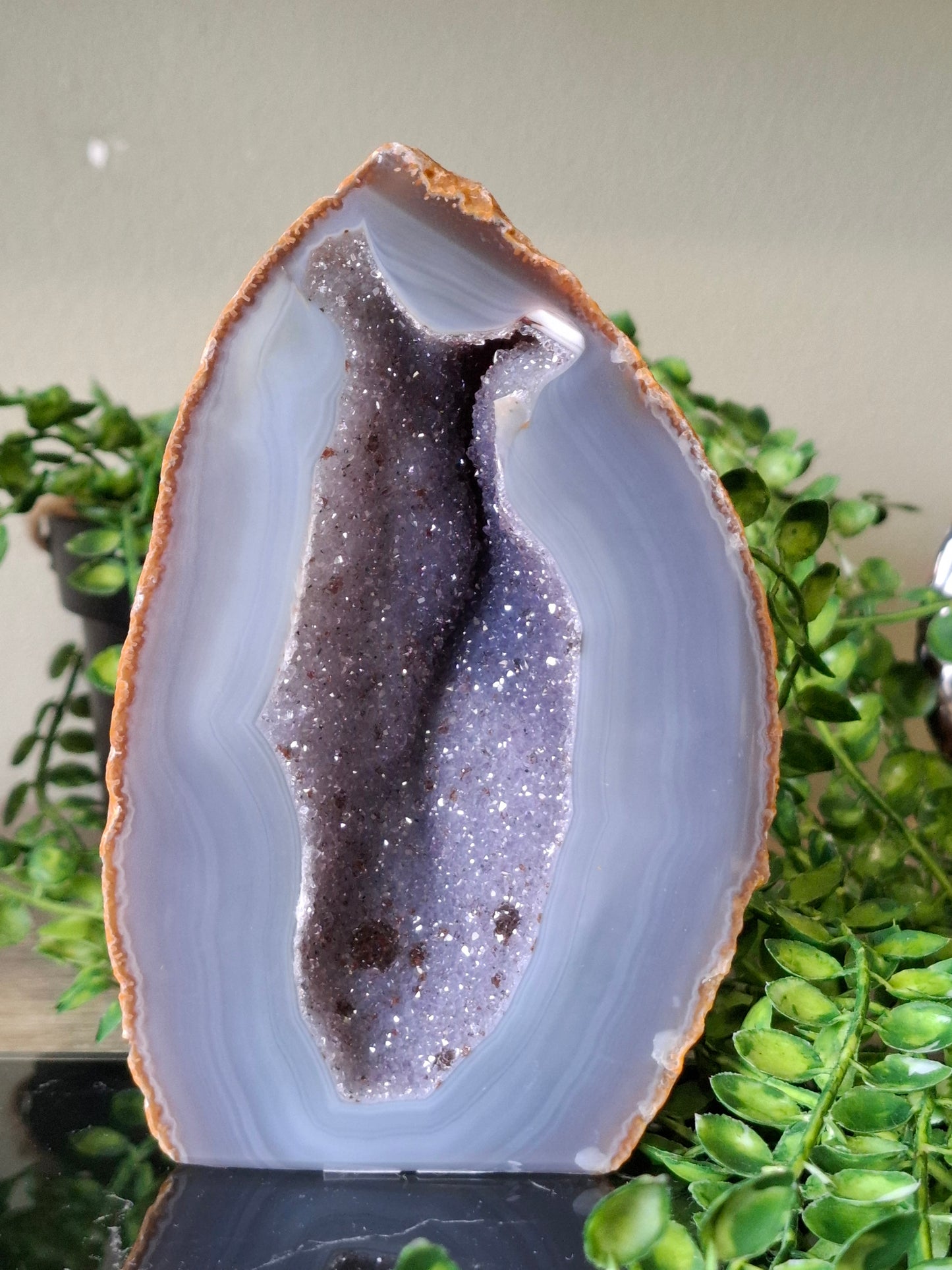 Agaat/amethist geode